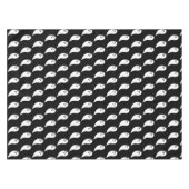 Nappe Fantôme Halloween noir blanc mignon motif (Devant (Horizontal))