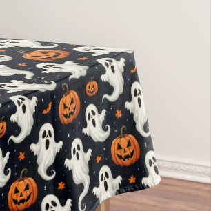 Nappe Fantômes effrayants et citrouilles d'Halloween