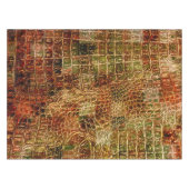 Nappe Faux Alligator Peau animale Cuir rouge Brown (Devant (Horizontal))