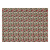 Nappe Faux Crochet Pommes Rouges et Fleurs Blanches  (Devant (Horizontal))