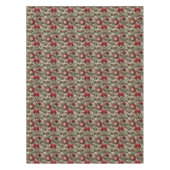 Nappe Faux Crochet Pommes Rouges et Fleurs Blanches  (Devant)