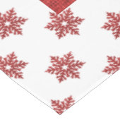 Nappe Faux-neige rouges de Noël et Faux Burlap (Angle)