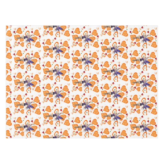 Nappe Fée Orange Coeurs (Devant (Horizontal))