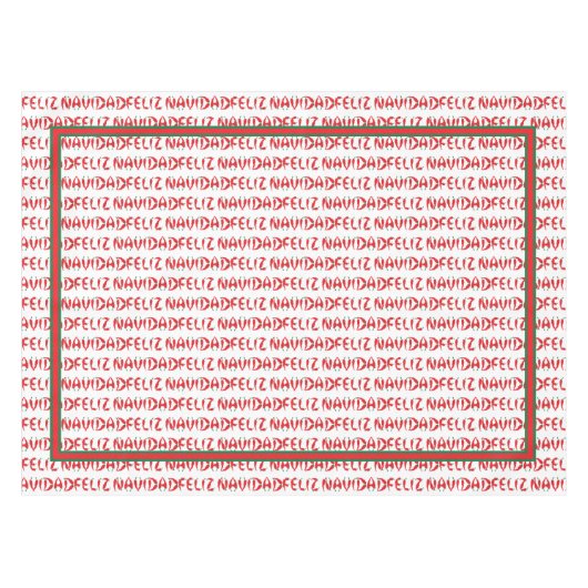 Nappe Feliz Navidad Red Chile Pepper (Devant (Horizontal))