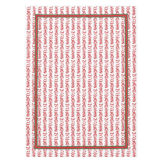 Nappe Feliz Navidad Red Chile Pepper (Devant)