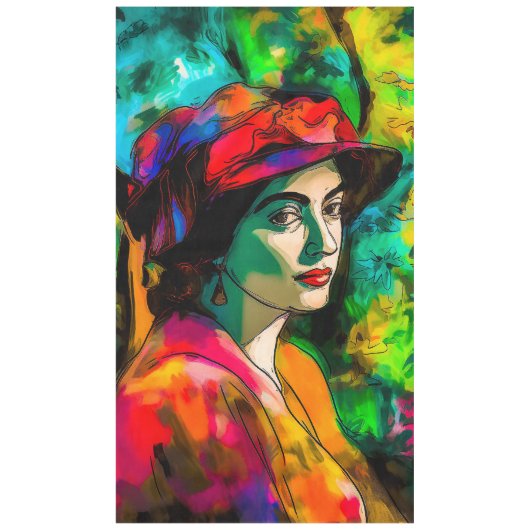 Nappe Femme en Casquette rouge (Devant)