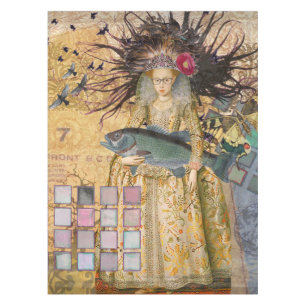 Nappe Femme Poisson Vintage Gothique Classique 