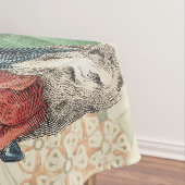 Nappe Femme victorienne à la mode rouge colorée (In Situ)