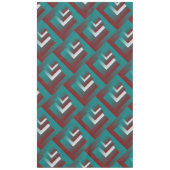 Nappe Fenêtres en blanc bordeaux turquoise (Devant)