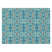 Nappe ferme bleu turquoise Tourbillons turquoise à grain (Devant (Horizontal))