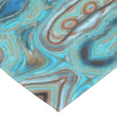 Nappe ferme bleu turquoise Tourbillons turquoise à grain (Angle)