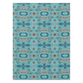 Nappe ferme bleu turquoise Tourbillons turquoise à grain (Devant)