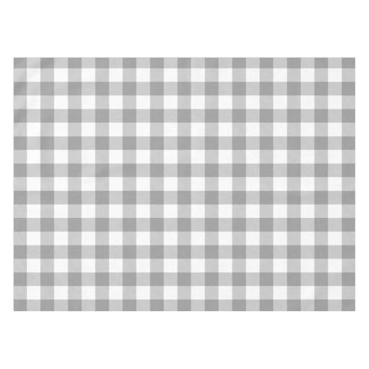Nappe Ferme Gris Buffalo Check Plaid Rustique (Devant (Horizontal))