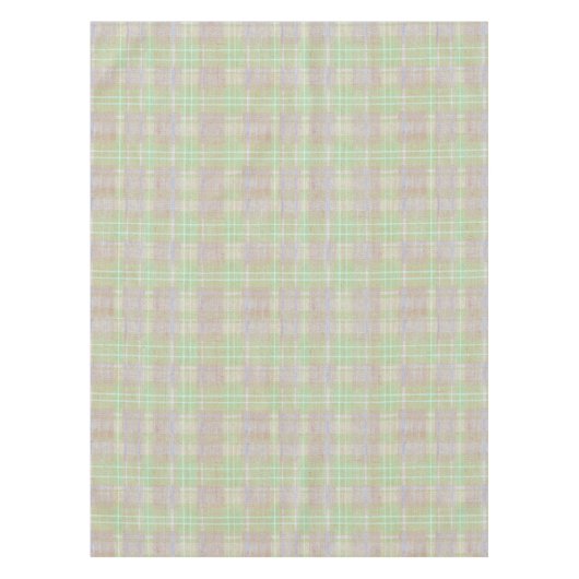 Nappe Ferme Plaid Neutre Sauge (Devant)
