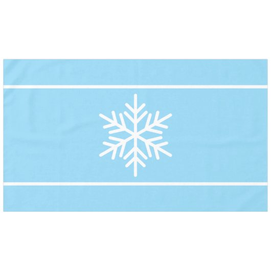Nappe Festif Bleu clair Nordique Blanc Stripes (Devant (Horizontal))