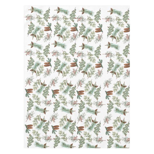 Nappe Festif de la forêt de pins de Noël (Devant)