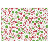 Nappe Festif Géométrique Noël Rouge Vert Argent Or (Devant (Horizontal))