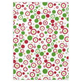 Nappe Festif Géométrique Noël Rouge Vert Argent Or (Devant)