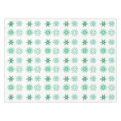 Nappe Festif Green Snowflake Motif Noël (Devant (Horizontal))