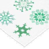 Nappe Festif Green Snowflake Motif Noël (Angle)