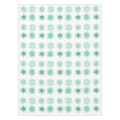 Nappe Festif Green Snowflake Motif Noël (Devant)