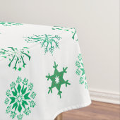 Nappe Festif Green Snowflake Motif Noël (In Situ)