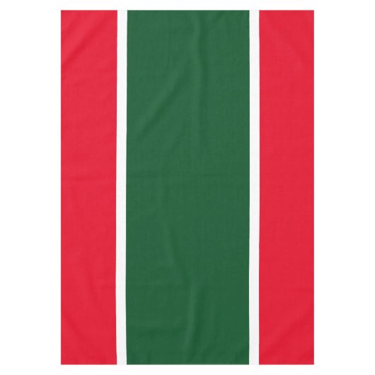 Nappe Festif Holiday Red Forest Green White Stripes (Devant)