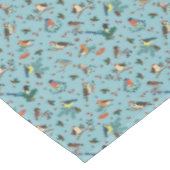 Nappe Festif Oiseaux d'hiver Motif de Noël (Angle)