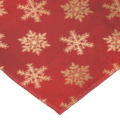 Nappe Festif Pneus d'hiver à huile rouge et or (Angle)