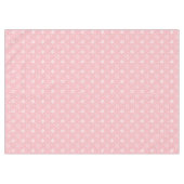 Nappe Festin rose blanc flocon de neige carrelé Noël (Devant (Horizontal))