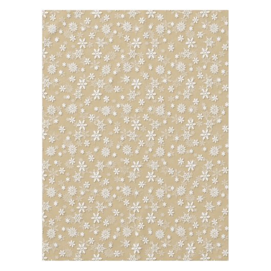 Nappe Festivals d'or et de blanc Fête de Noël (Devant)