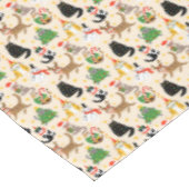 Nappe Festive Chats Motif de Noël (Angle)