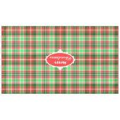 Nappe Festive classique Rouge Vert Joyeux Noël Plaid (Devant (Horizontal))