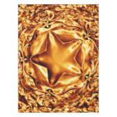 Nappe Festive Elegant Brown or cuivre Star de Noël (Devant)