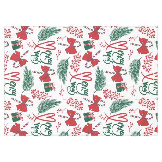 Nappe Festive Elements Christimas Tablecloth (Devant (Horizontal))