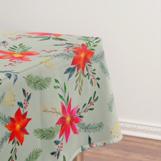 Nappe Festive Red Poinsettia Christmas Floral (In Situ)