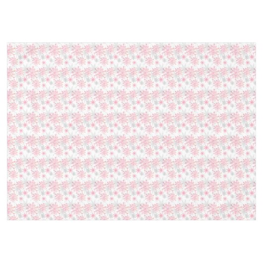 Nappe Festive rose grise neige motif carrelé (Devant (Horizontal))
