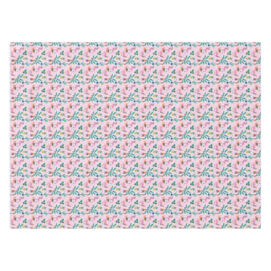 Nappe Festive Tropical Noël Motif (Devant (Horizontal))