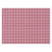 Nappe Fête au Cranberry Rouge Gingham Plaid Rustique de (Devant (Horizontal))