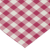 Nappe Fête au Cranberry Rouge Gingham Plaid Rustique de (Angle)