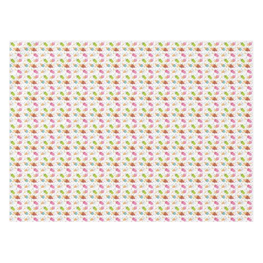 Nappe Fête d'anniversaire de la crème glacée (Devant (Horizontal))