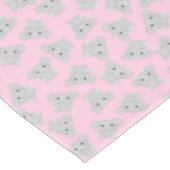 Nappe Fête d'anniversaire de l'éléphant rose (Angle)