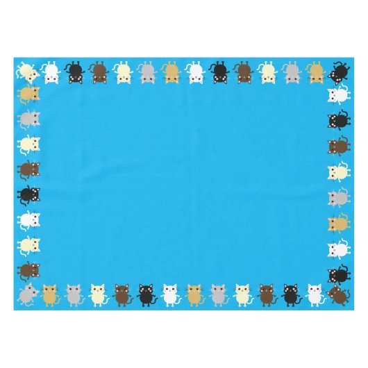 Nappe Fête d'anniversaire du chat (Devant (Horizontal))
