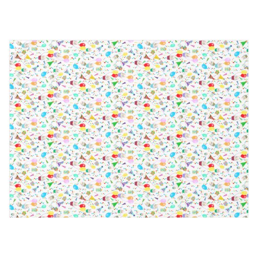 Nappe Fête d'anniversaire Faveurs (Devant (Horizontal))