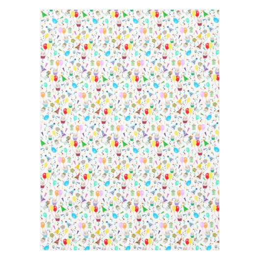 Nappe Fête d'anniversaire Faveurs (Devant)