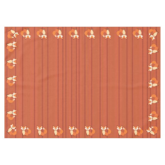 Nappe Fête d'anniversaire Fox (Devant (Horizontal))