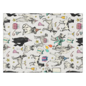 Nappe fête d'anniversaire pour chiens lunettes (Devant (Horizontal))
