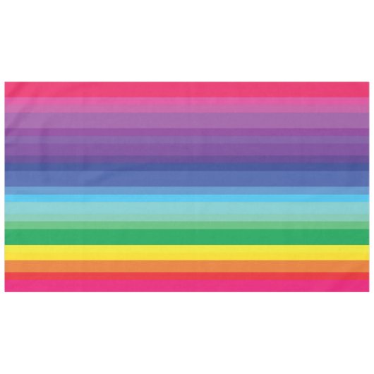 Nappe Fête d'anniversaire Rainbow (Devant (Horizontal))