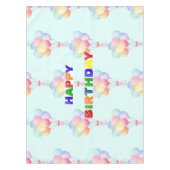 Nappe Fête d'anniversaire simple et moderne Rainbow Ball (Devant)