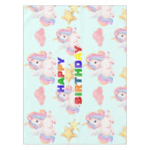 Nappe Fête d'anniversaire simple Rainbow moderne (Devant)